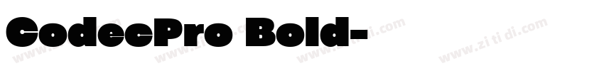 CodecPro Bold字体转换